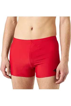 4F Herren Swimming Trunks M009 Badehose, Red