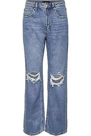 VERO MODA Damen Vmkithy Hr Li363 Ga Noos Straight Jeans, , 28W / 30L EU