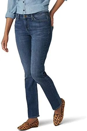 Lee Regular Fit Jeans mit geradem Bein für Damen, , 18 Petite