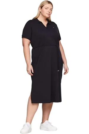Tommy Hilfiger Damen Polokleid Midi-Länge, , 50