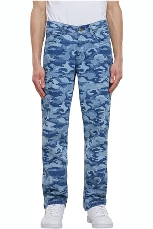 Urban classics Herren TB6687-Laser Camo Printed Jeans Hose, , 40