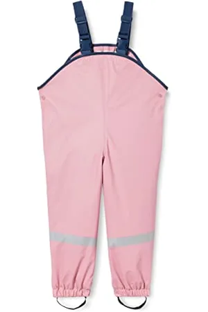 Playshoes Matschhose Regenlatzhose Fleece-Futter Unisex Kinder Wind- und wasserdichte Regenhose Regenbekleidung, , 128
