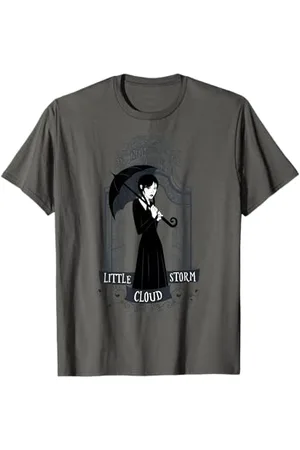 Wednesday Little Storm Cloud Nevermore Academy Gates T-Shirt