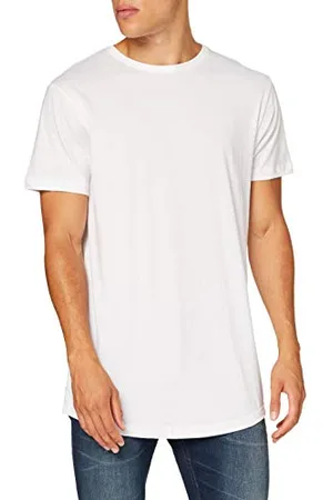 Build Your Brand Herren Shaped Long Tee T-Shirt, , XS
