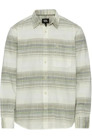 Camel Active Herren Gestreiftes Hemd aus Reiner Baumwolle Menswear-XXL