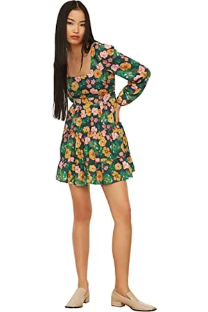 Trendyol Damen Multicolored Patterned Volume Casual Dress, , 40 EU