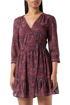 Scotch&Soda Damen Wrap Mini Dress Lässiges Kleid, , 36