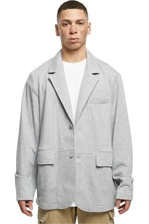 Urban classics Herren TB6247-Terry Blazer Jacke, Grey, S