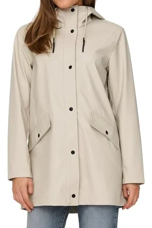 ONLY Female Regenmantel Einfarbiger Regenjacke