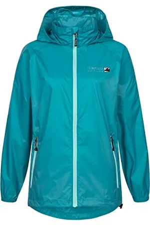 DEPROC-Active Deproc Active Damen Regenmantel Mit Kapuze Atmungsaktiv Wasserdicht Wetterfest Windbreaker Übergangsjacke Robson Women Regenjacke, , 42 EU