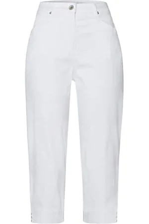 Brax Damen Caren S Light Denim Capri-Jeans, , 36W x 32L
