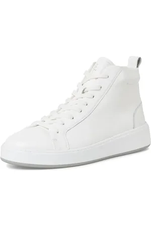 Marco Tozzi By Guido Maria Kretschmer Herren Sneaker hoch mit Fütterung aus Leder mit dicker Sohle, (White), 44 EU