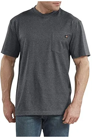 Dickies Herren Heavyweight Crew Neck Short Sleeve Tee T-Shirt, Anthrazit, meliert, Large Hoch