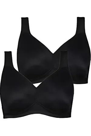 Ulla Popken Damen Mikrofaser, 2er Pack Cup C-D BH, Undurchsichtige, , 115D