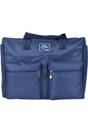 AQUA DI MARE Quadratische Strandtasche Rib-Stop, einfarbig, 100% PL 22751, Marineblau, , Zeitgenössisch