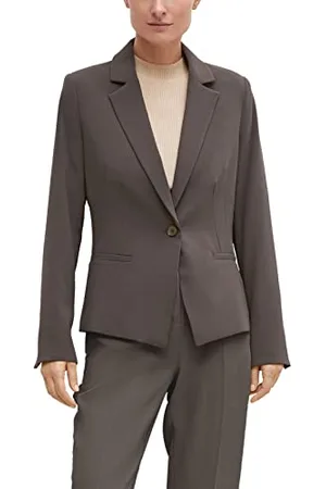 Comma, Damen 60.2.61.15.152.2124069 Blazer, braun, 42
