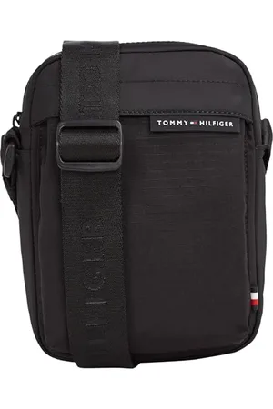 Tommy Hilfiger Herren Umhängetasche Element Repreve Mini Reporter Sportlich, Schwarz (Black), Einheitsgröße