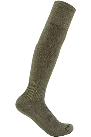 Carhartt Herren Midweight Merino Wool Blend Uniform Over-The-Calf Socken, Grün (Army Green), X-Large