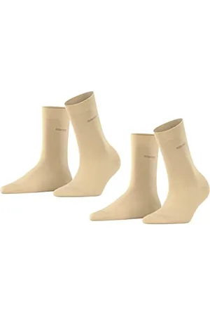 ESPRIT Damen Socken Basic Easy Multipack W So Baumwolle einfarbig 2 Paar, , 39-42