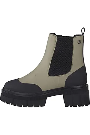 QS by s.Oliver Chelsea-Stiefel 5-5-25410-29 Beige Red Label