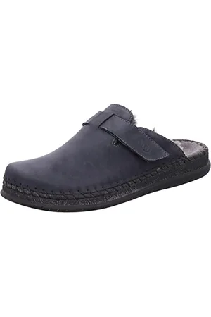 Rohde Herren Pantoffel Hausschuh Leder Warmfutter Alassio 6790, Größe:43 EU, Farbe: