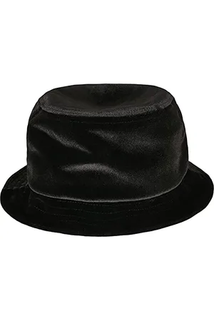 Flexfit Yupoong Unisex Velvet Bucket Hat Fischerhut aus angenehmem Samt-Material, schimmernder Anglerhut, Einheitsgröße One Size