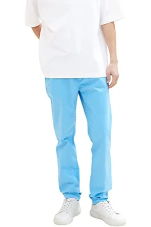 TOM TAILOR Herren 1027694 Slim Chino Hose, 18395-Rainy Sky Blue, 29W / 32L