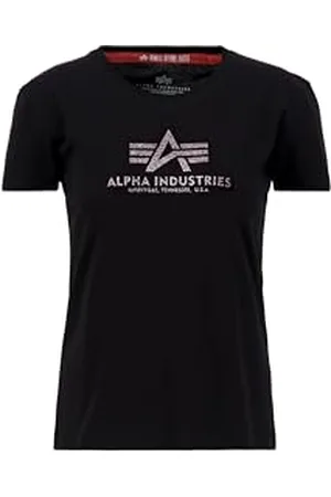 Alpha Industries Damen New Basic T G wmn T-Shirt, Black, 38