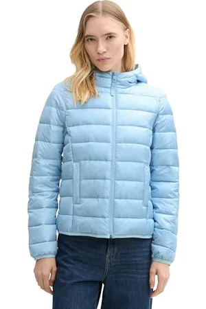 TOM TAILOR Damen Lightweight Steppmantel mit Kapuze, , L
