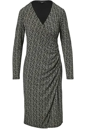 Comma, Midikleid in Wickeloptik
