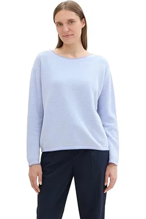 TOM TAILOR Damen Strickpullover aus Bio-Baumwolle, , XL