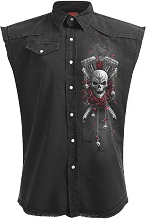 Spiral Dotd Bikers - Sleeveless Stone Washed Worker - XXL