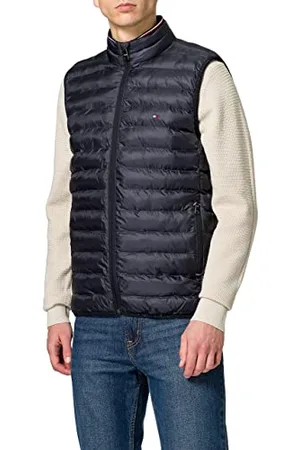 Tommy Hilfiger Herren Weste Steppweste, Blau , 3XL