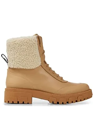 HUGO BOSS Damen Axel LaceFur B-N Stiefeletten Light/Pastel Brown237 41