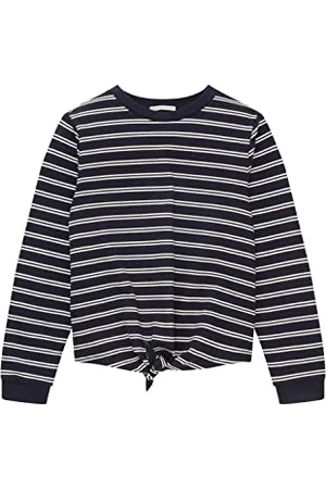 TOM TAILOR Mädchen Kinder Sweatshirt mit Print 1035202, Blau, 104-110