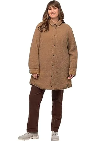Ulla Popken Damen Landaus Wendejacke Stepp Teddy Jacken, , 50-52