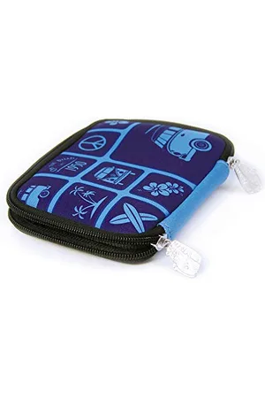 Brisa VW Collection - Volkswagen Neopren Geld-Börse-Beutel-Smart-Wallet im T1 Bulli Bus Design 16 cm (Surf/ )