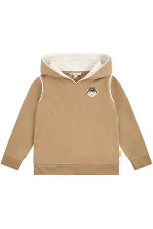 Steiff Sweatshirt EU Größe 122 , Jungen Langarm-Sweatshirt, Kapuzen Longsleeve für Kinder, Pullover langärmelig, Kinderoberteil, ideales Basic Shirt, bequem und weich, waschmaschinenfest