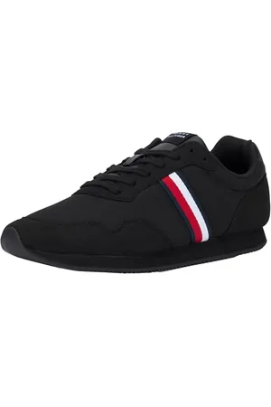 Tommy Hilfiger Herren Runner Sneaker Sportschuhe, (Black), 44