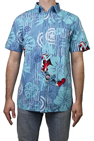 Marvel Herren Shirt Hemd mit Button-Down-Kragen, , XL
