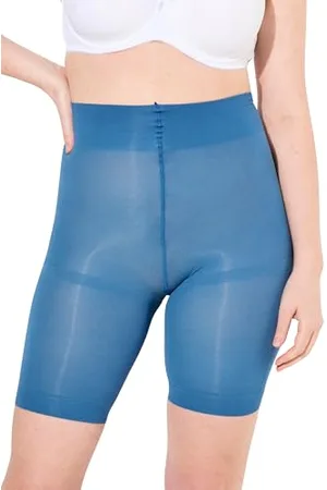 Ulla Popken Damen Strumpf-Radler, 80 den, Oberschenkelschutz, Knielang Fashion, , 58-60