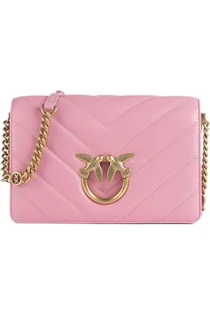 Pinko Damen Love Click Classic Sheep Nappa Big Chevron Tasche