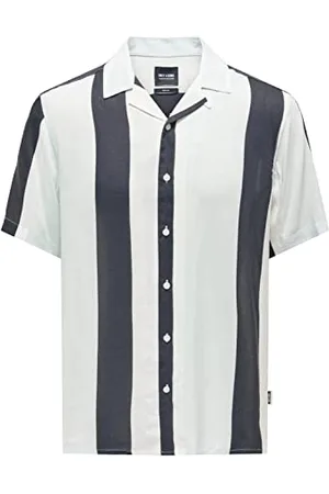 Only & Sons Herren Onswayne Life Reg Stripe Viscose Shirt, , XS