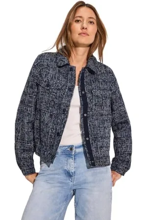 CECIL Damen B212237 Bouclé Jacke, , XL