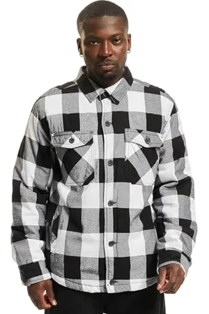 Brandit Lumber Jacket, Farbe: white/black, Größe: XL