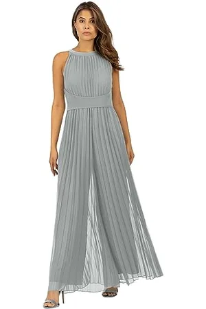 Apart APART Plisseeoverall aus leicht körnigem, plissierten Chiffon mit Plisseefalten, , 44