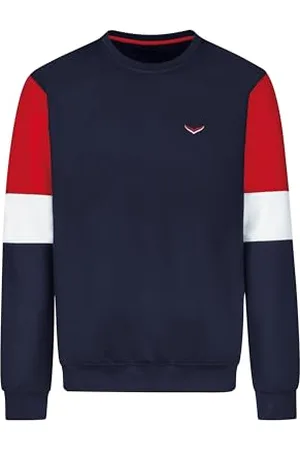 Trigema Sweatshirt mit kontrastfarbigen Elementen
