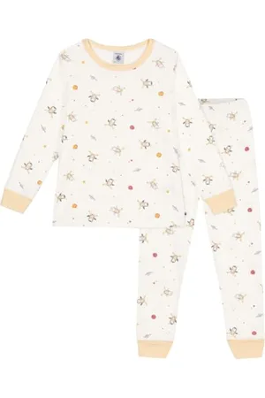 Petit Bateau A0B82 Langarm-Pyjama Und Maske Mädchen 4 Jahre