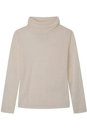 Pepe Jeans Mädchen T-Shirts Bailey, Weiß (Mousse), 8 Jahre