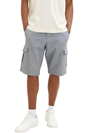 TOM TAILOR Herren 1036310 Cargo Bermuda Shorts, 28941-Navy Chambray, 29